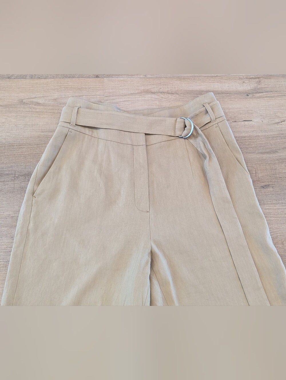 Luisa Cerano Linen Blend Ankle Pants - Picture 3 of 9